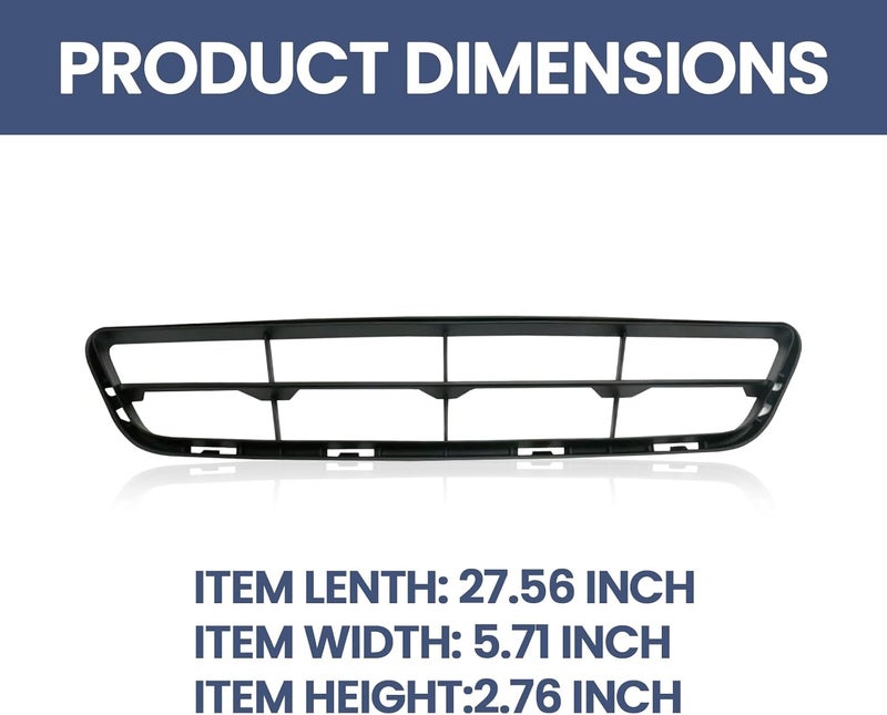 Kspeed Front Bumper Lower Grille Fits 2016 2017 2018 Nissan Altima NI1036106 Replacement Part Lower Grille Plastic Black - Image 3